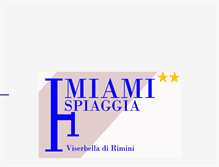 Tablet Screenshot of hotelmiamispiaggia.com